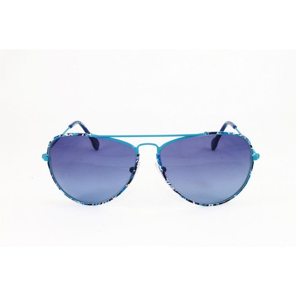 Emilio Pucci Sunglasses Women\'s Aviator EP125S 440 Turquoise Blue Lens NEW!